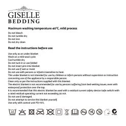 Giselle Bedding 9 Setting Fully Fitted Electric Blanket – Single -Furniture Shop EB FL LCD S 08