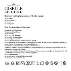Giselle Heated Electric Blanket Washable Fully Fitted Polyester Underlay Pad Double 14 Giselle Heated Electric Blanket Washable Fully Fitted Polyester Underlay Pad Double -Furniture Shop EB POLY MC D 05