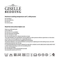 Giselle Bedding Electric Throw Blanket – Navy 18 Giselle Bedding Electric Throw Blanket – Navy -Furniture Shop EB THROW RUG NVB 07