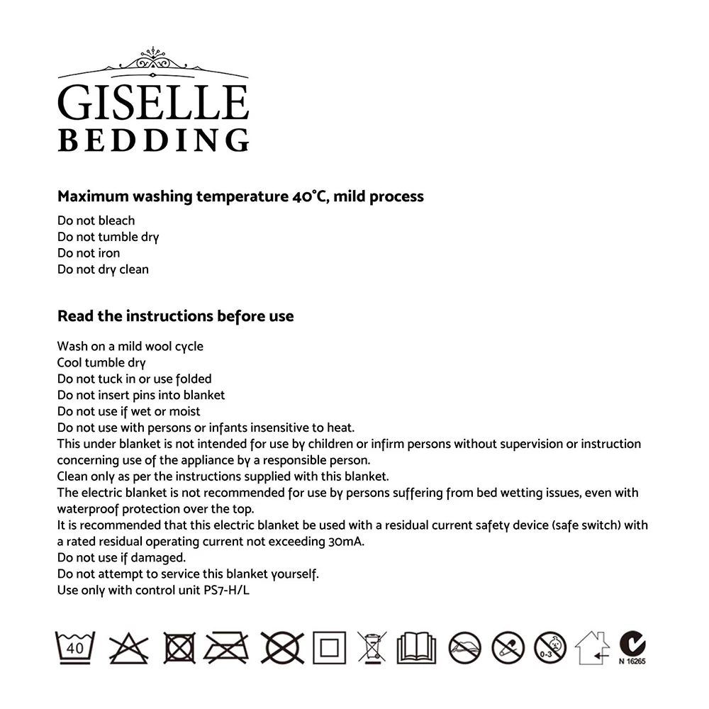 Giselle Bedding Electric Throw Blanket – Navy 10 Giselle Bedding Electric Throw Blanket – Navy - Image 8