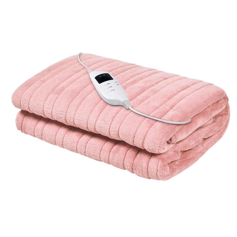 Giselle Bedding Heated Electric Throw Rug Fleece Sunggle Blanket Washable Pink 3 Giselle Bedding Heated Electric Throw Rug Fleece Sunggle Blanket Washable Pink