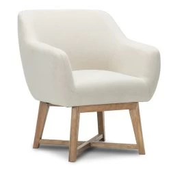 Artiss Fabric Tub Lounge Armchair – Beige -Furniture Shop FA CHAIR ACC024 BG 03