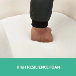 Artiss Fabric Tub Lounge Armchair – Beige -Furniture Shop FA CHAIR ACC024 BG 04