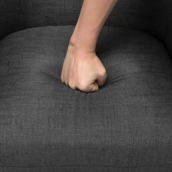 Artiss Aston Tub Accent Chair Charcoal -Furniture Shop FA CHAIR ACC024 CHAR 04