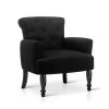 Artiss French Lorraine Chair Retro Wing – Black