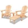 Gardeon 3 Piece Outdoor Beach Chair And Table Set 2 Gardeon 3 Piece Outdoor Beach Chair And Table Set -Furniture Shop FF BEACH CHOT 3NTL 00