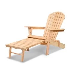 Gardeon Outdoor Adirondack Wooden Beach Chair