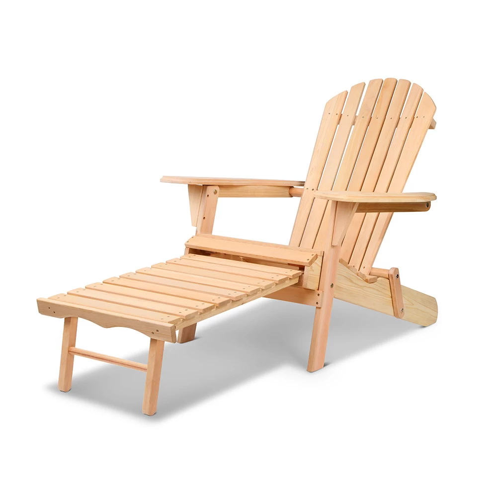 Gardeon Outdoor Adirondack Wooden Beach Chair 3 Gardeon Outdoor Adirondack Wooden Beach Chair