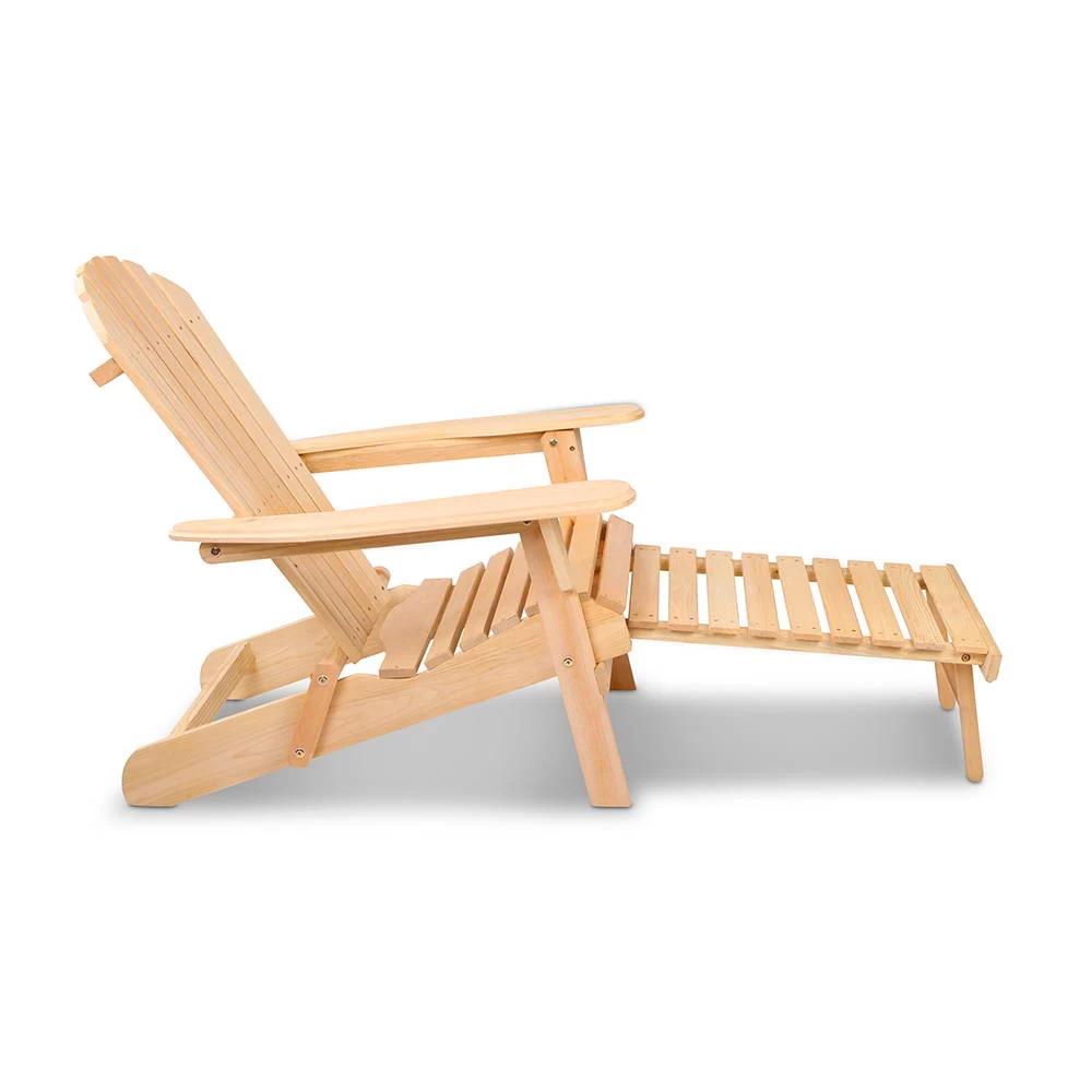 Gardeon Outdoor Adirondack Wooden Beach Chair 5 Gardeon Outdoor Adirondack Wooden Beach Chair - Image 3