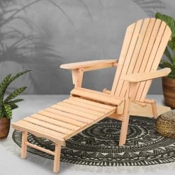 Gardeon Outdoor Adirondack Wooden Beach Chair 15 Gardeon Outdoor Adirondack Wooden Beach Chair -Furniture Shop FF BEACH CHOTTO NTL 06
