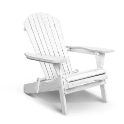 Gardeon Foldable Adirondack Beach Chair – White