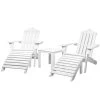 Gardeon Outdoor Sun Lounge Beach Chairs Table Setting Wooden Adirondack Patio Chair