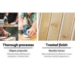 Gardeon Outdoor Sun Lounge Beach Chairs Table Setting Wooden Adirondack Patio Chair Light Wood Tone -Furniture Shop FF BEACH UF CH NW 05