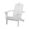 Gardeon Outdoor Sun Lounge Beach Chairs Table Setting Wooden Adirondack Patio – White