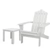 Gardeon Outdoor Sun Lounge Beach Chairs Table Setting Wooden Adirondack Patio Chair Lounges -Furniture Shop FF BEACH UF CHTB WH 00