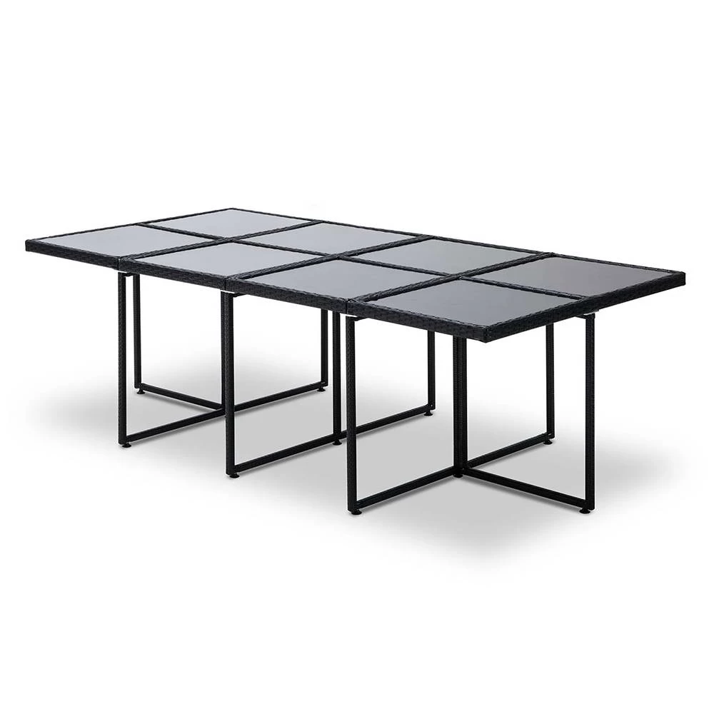 Gardeon 13 Piece Wicker Outdoor Dining Table Set 15 Gardeon 13 Piece Wicker Outdoor Dining Table Set - Image 13