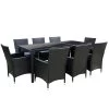 Gardeon 9 Piece Outdoor Dining Set – Black -Furniture Shop FF DINING 9CLS BK ABCD 00