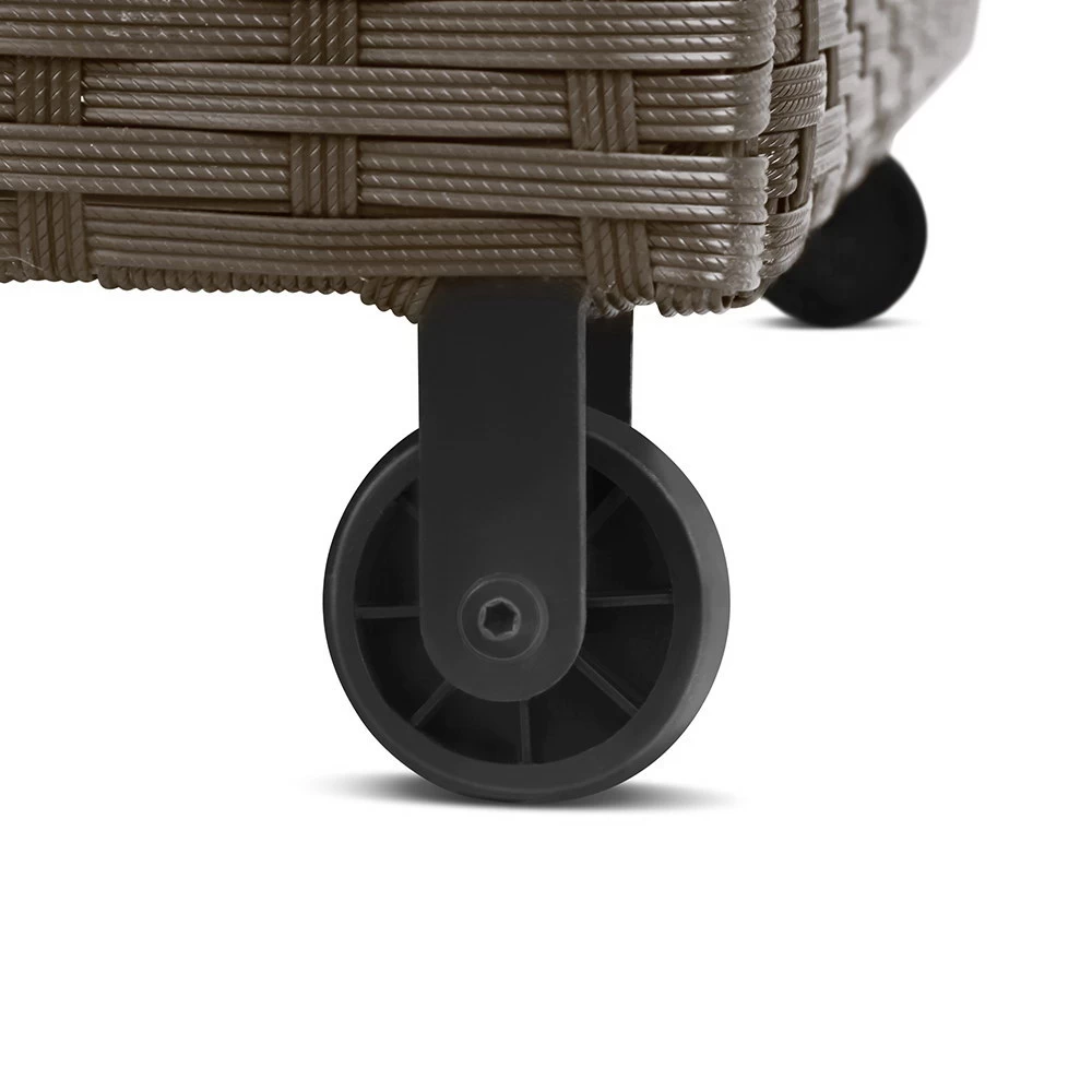 Gardeon 320L Outdoor Wicker Storage Box – Brown 10 Gardeon 320L Outdoor Wicker Storage Box – Brown - Image 8