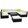 Gardeon 10PC Outdoor Furniture Sofa Set Wicker Garden Patio Lounge -Furniture Shop FF SOFA BK 10PC ABCE N 00