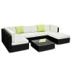 Gardeon 7PC Sofa Set With Storage Cover Outdoor Furniture Wicker -Furniture Shop FF SOFA BK 7PC ABC 00