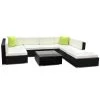 Gardeon 8PC Sofa Set With Storage Cover Outdoor Furniture Wicker