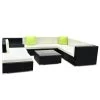 Gardeon 9PC Outdoor Furniture Sofa Set Wicker Garden Patio Pool Lounge -Furniture Shop FF SOFA BK 9PC ABCD N 00