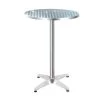 Gardeon Outdoor Bar Table Indoor Furniture Adjustable Aluminium Round 70/110cm -Furniture Shop FF TABLE AL60 70110 00