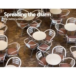 Gardeon Outdoor Bar Table Indoor Furniture Adjustable Aluminium Round 70/110cm 13 Gardeon Outdoor Bar Table Indoor Furniture Adjustable Aluminium Round 70/110cm -Furniture Shop FF TABLE AL60 70110 05