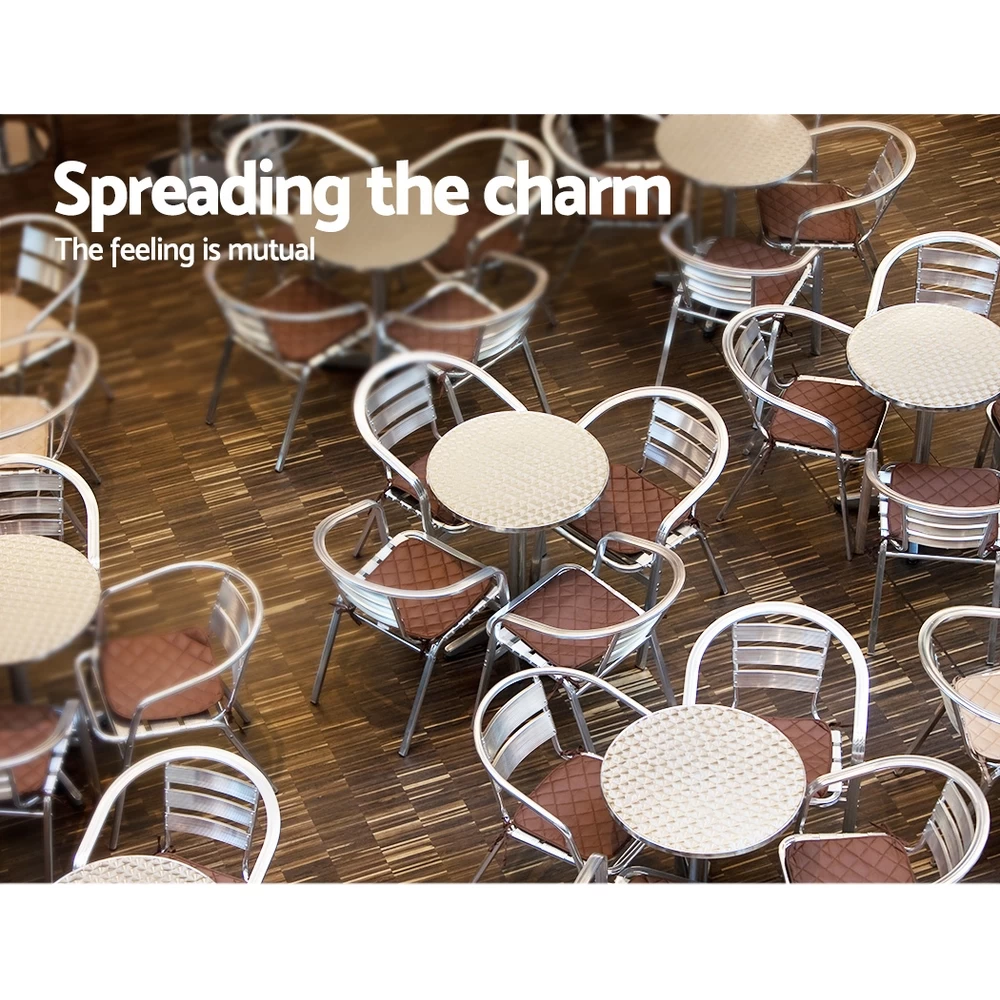 Gardeon Outdoor Bar Table Indoor Furniture Adjustable Aluminium Round 70/110cm 7 Gardeon Outdoor Bar Table Indoor Furniture Adjustable Aluminium Round 70/110cm - Image 6