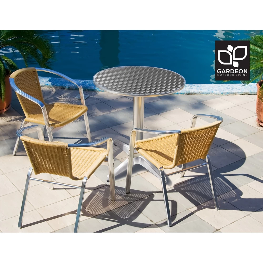 Gardeon Outdoor Bar Table Indoor Furniture Adjustable Aluminium Round 70/110cm 8 Gardeon Outdoor Bar Table Indoor Furniture Adjustable Aluminium Round 70/110cm - Image 7