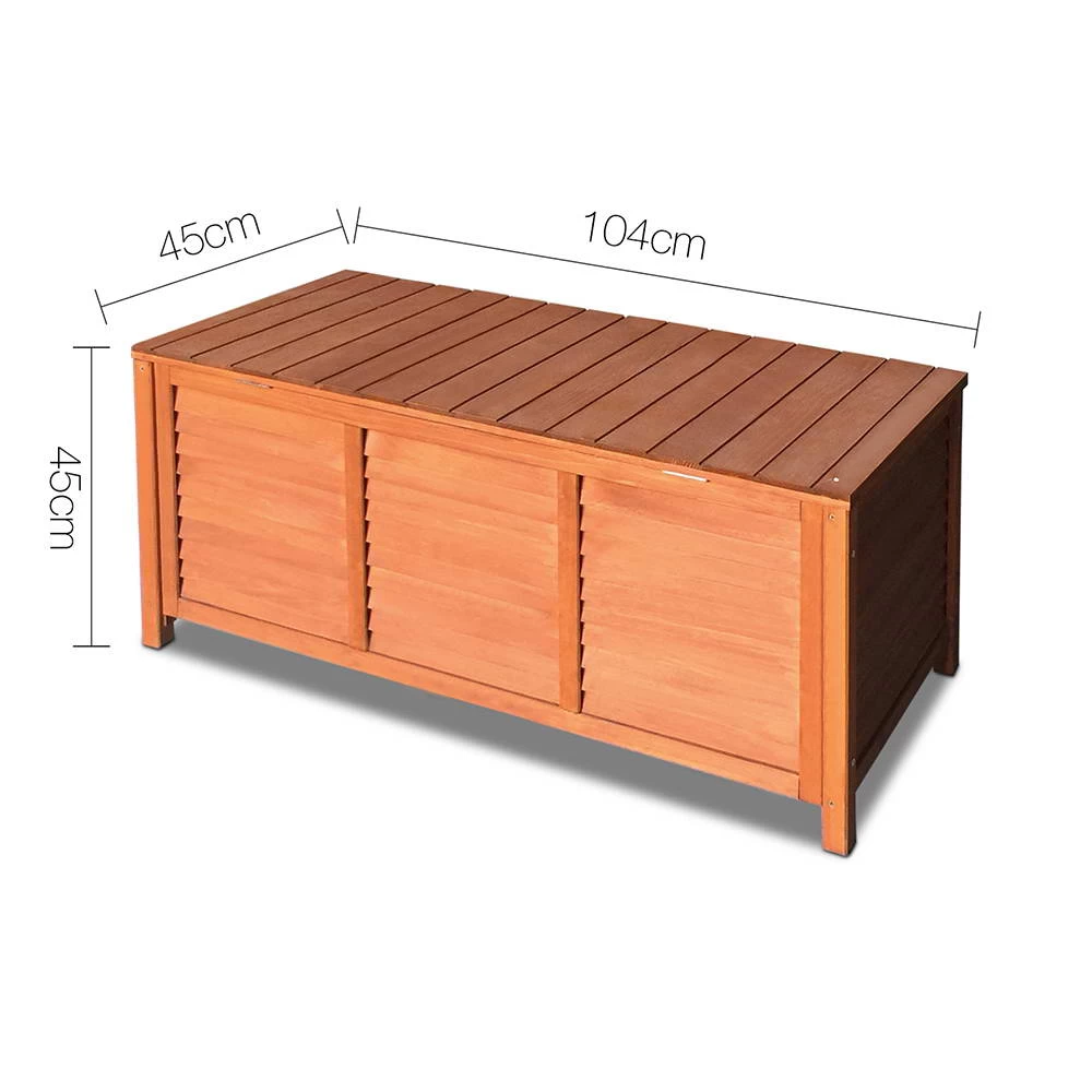 Gardeon Outoor Fir Wooden Storage Bench 4 Gardeon Outoor Fir Wooden Storage Bench - Image 2