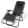 Gardeon Outdoor Portable Recliner – Black -Furniture Shop FF ZGC BK 00