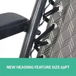 Gardeon Outdoor Portable Recliner – Grey -Furniture Shop FF ZGC GR 03