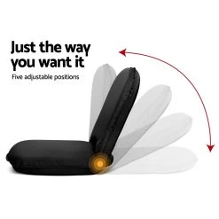 Artiss Foldable Beach Sun Picnic Seat – Black -Furniture Shop FLOOR CAMP 0156R BK 04