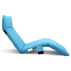 Artiss Adjustable Beach Sun Pool Lounger – Blue -Furniture Shop FLOOR OUT 0302 BU 03 1