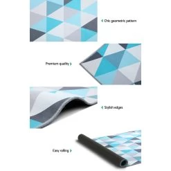 Artiss Floor Rugs Rug 200 X 290 Area Large Carpet Soft Bedroom Modern Short Pile -Furniture Shop FLR 1888 200x290 BG BL 03