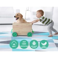 Artiss Floor Rugs Rug 200 X 290 Area Large Carpet Soft Bedroom Modern Short Pile -Furniture Shop FLR 1888 200x290 BG BL 04