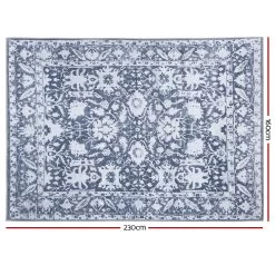 Artiss Floor Rugs 160 X 230 Living Room Bedroom Soft Large Carpet Rug Short Pile -Furniture Shop FLR 2133 160x230 GR 01