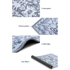 Artiss Floor Rugs 160 X 230 Living Room Bedroom Soft Large Carpet Rug Short Pile -Furniture Shop FLR 2133 160x230 GR 03