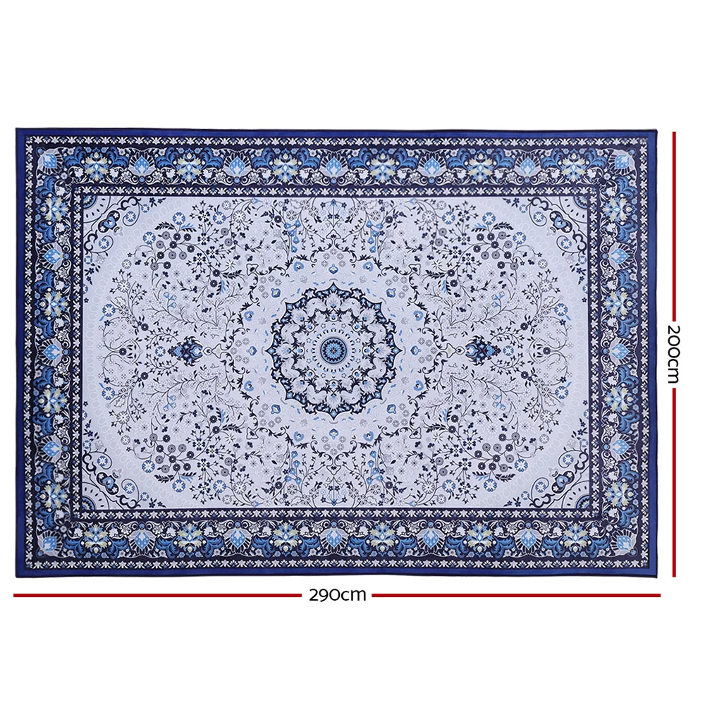Artiss Floor Rugs Rug 200 X 290 Area Large Modern Carpet Soft Blue Living Room 4 Artiss Floor Rugs Rug 200 X 290 Area Large Modern Carpet Soft Blue Living Room - Image 2
