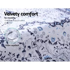 Artiss Floor Rugs Rug 200 X 290 Area Large Modern Carpet Soft Blue Living Room 12 Artiss Floor Rugs Rug 200 X 290 Area Large Modern Carpet Soft Blue Living Room -Furniture Shop FLR 2193 200X290 BL GY 03