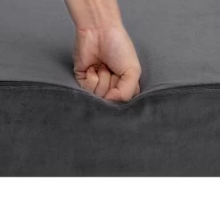 Giselle Bedding Double Size Folding Foam Mattress Portable Bed Mat Velvet Dark Grey 14 Giselle Bedding Double Size Folding Foam Mattress Portable Bed Mat Velvet Dark Grey -Furniture Shop FOAM MFM CU01 DOU VEL GY 05