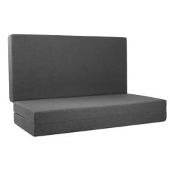 Giselle Bedding Double Size Folding Foam Mattress Portable Bed Mat Dark Grey -Furniture Shop FOAM MFM TRIO DOU GY 03