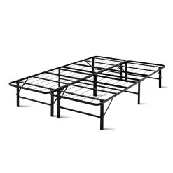 Artiss Foldable Double Metal Bed Frame – Black