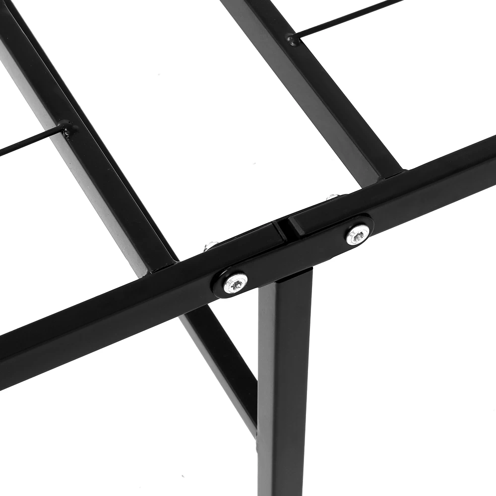 Artiss Foldable Double Metal Bed Frame – Black 6 Artiss Foldable Double Metal Bed Frame – Black - Image 4
