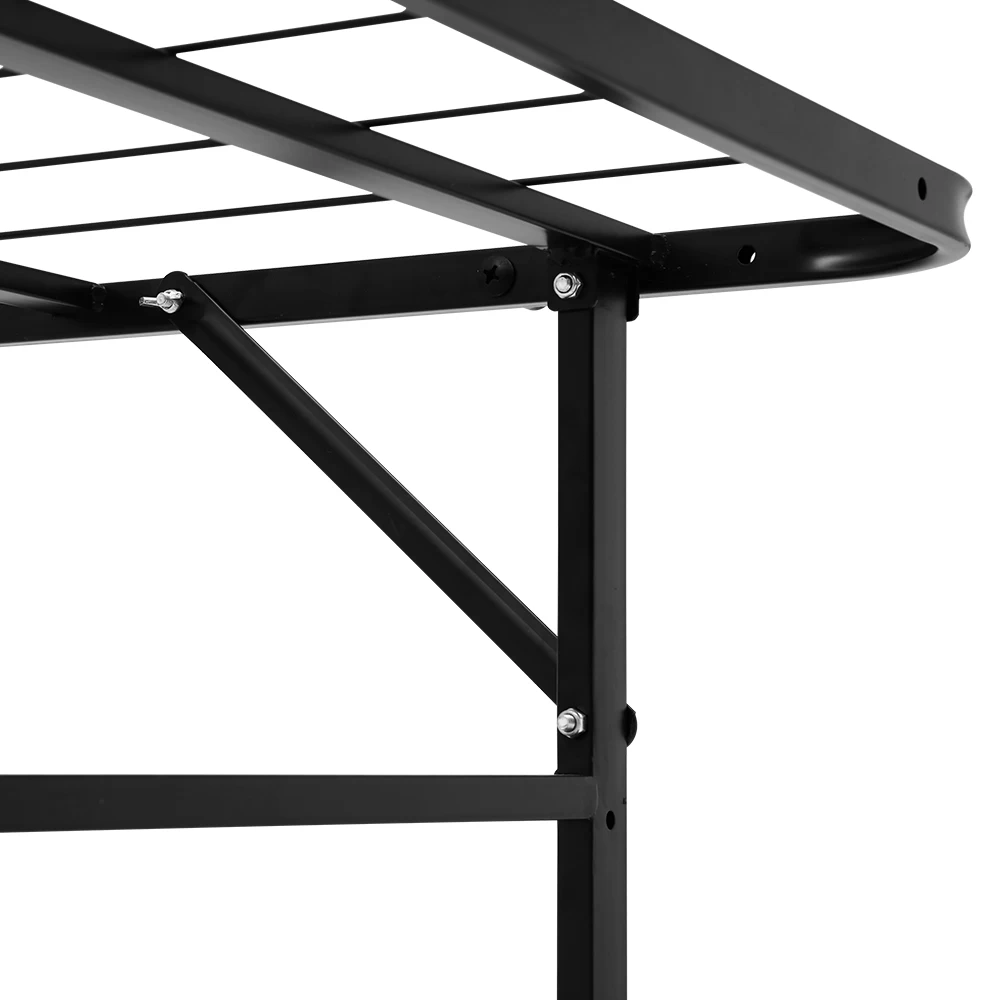 Artiss Foldable Double Metal Bed Frame – Black 8 Artiss Foldable Double Metal Bed Frame – Black - Image 6
