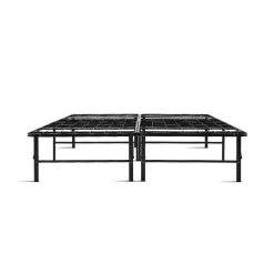 Artiss Foldable Queen Metal Bed Frame – Black -Furniture Shop FOLD D QUEEN BK 02
