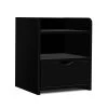 Artiss Bedside Table Drawer – Black -Furniture Shop FURNI C BS TOGO BK 00