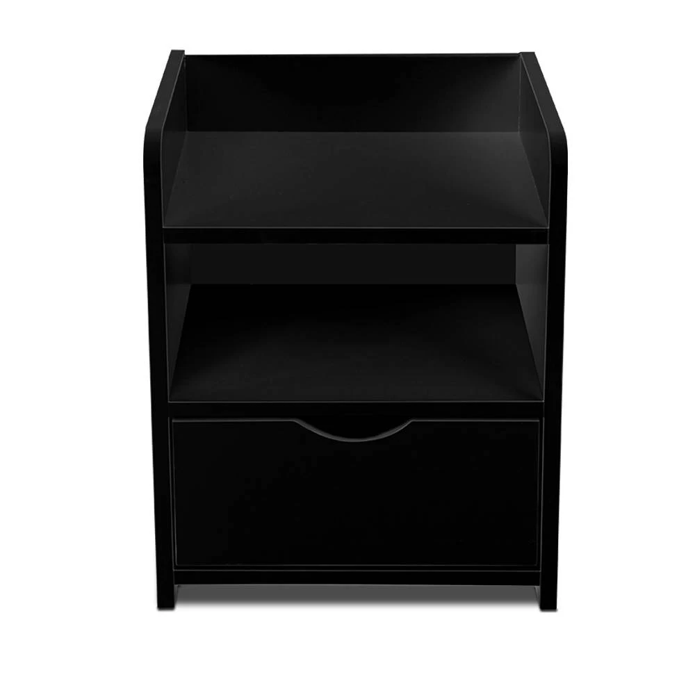 Artiss Bedside Table Drawer – Black 6 Artiss Bedside Table Drawer – Black - Image 4