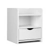 Artiss Bedside Table Drawer – White -Furniture Shop FURNI C BS TOGO WH 00